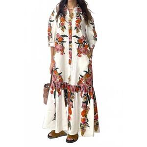 NEW BORGO DE NOR bianca dress in summer bloom